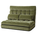 Artiss 2 Seater Sofa Bed Green Fabric Lounge Couch