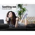 Artiss 2 Seater Floor Lounge Sofa Bed Charcoal Suede