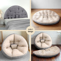 Artiss Foldable Floor Lounge Sofa Bed Chair Washable Beige