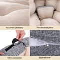 Artiss Foldable Floor Lounge Sofa Bed Chair Washable Beige