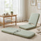 Artiss Floor Chair 5 Position Adjustable Green Lazy Sofa for Living Room Bedroom