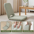 Artiss Floor Chair 5 Position Adjustable Green Lazy Sofa for Living Room Bedroom
