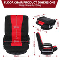 Artiss Floor Gaming Chair with 360 Swivel, 6-Position Backrest for Gaming