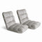 Artiss 2X Lounge Sofa Bed Flannel Grey 80cm