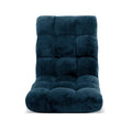 Artiss Floor Lounge Sofa Bed Flannel Navy