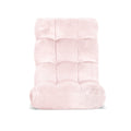 Artiss Floor Lounge Sofa Bed Flannel Pink
