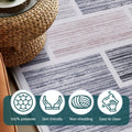 Artiss Floor Rug 50x80cm Velvet Non-Slip Bath Mat Soft Doormat