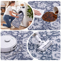 Artiss 120 cm Roung Rugs for Living Room Pad-Free Dense Dot Backing Stops Slipping & Robot Vacuum Friendly, Vintage Carpet for Reading Nook Dining Area, 100% Polyester Washable