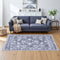 Artiss Floor Rug 120x170cm Velvet Washable Grey Modern Carpet Mat
