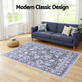 Artiss Floor Rug 120x170cm Velvet Washable Grey Modern Carpet Mat