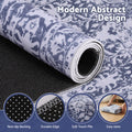 Artiss Floor Rug 120x170cm Velvet Washable Grey Modern Carpet Mat
