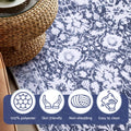 Artiss Floor Rug 120x170cm Velvet Washable Grey Modern Carpet Mat