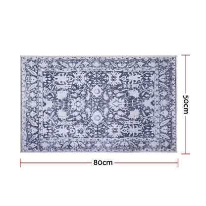 Artiss Floor Rug 50X80cm Doormat Soft Velvet Non-Slip Bath Mat Small Rug Modern