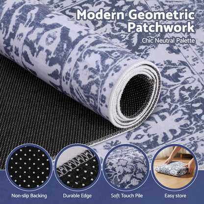 Artiss Floor Rug 50X80cm Doormat Soft Velvet Non-Slip Bath Mat Small Rug Modern