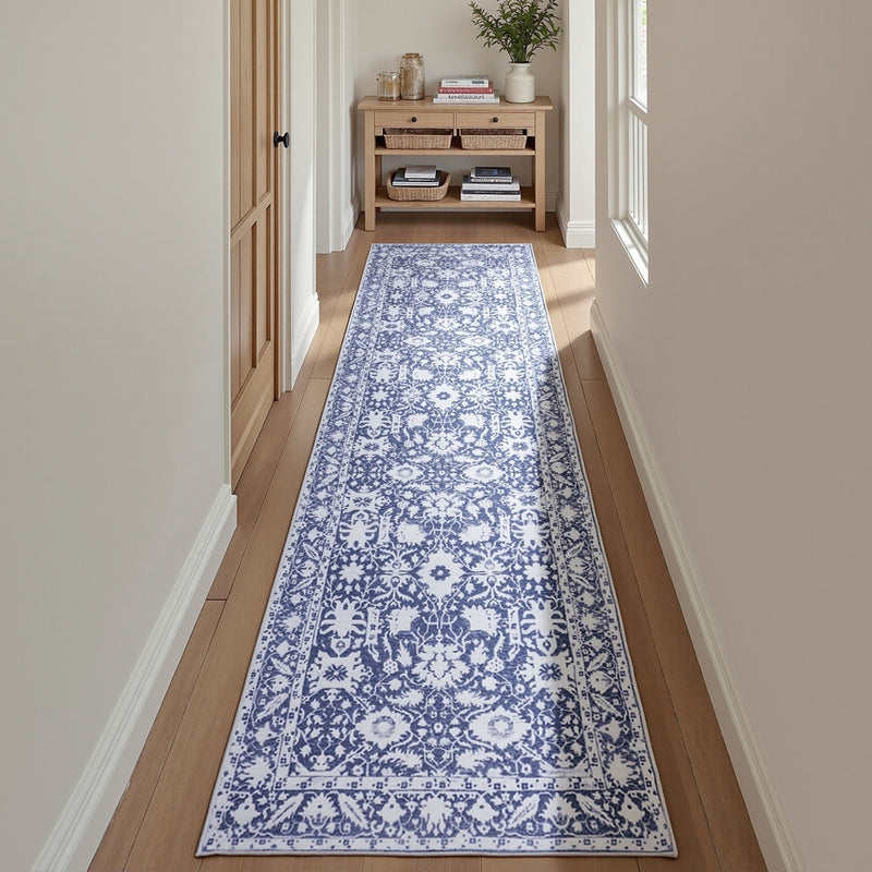 Artiss Hallway Runner Rug 80x300cm Velvet Washable Kitchen Mat