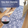 Artiss Hallway Runner Rug 80x300cm Velvet Washable Kitchen Mat