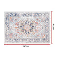 Artiss Floor Rug 200x290cm Large Washable Carpet Grey