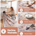Artiss 60 x 120 cm Runner Rugs For Living Room No Heavy Rubber Crease-Free Foldable Design For Kitchen Entryway And Bedroom 100% Polyester Water-repellent Resistant Non-Shedding