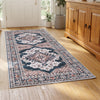 Artiss 60 x 120 cm Washable Runner Area Rug No Hard Glue Quilt-Like Soft for Home Decor, 0.5cm Ultra-Thin Pet Friendly Bohemian Medallion Bedroom Carpet