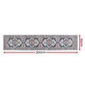 Artiss 60 x 300 cm Washable Runner Area Rug No Hard Glue Quilt-Like Soft for Home Decor, 0.5cm Ultra-Thin Pet Friendly Bohemian Medallion Bedroom Carpet