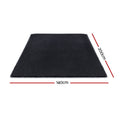 Artiss Floor Rug 140x200cm Shaggy Black Plush Area Carpet