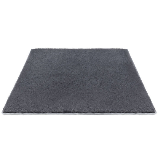 Artiss Shaggy Rug 160x230cm Plush Grey Area Carpet Living Room