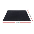 Artiss Floor Rug 200x230cm Shaggy Black Plush Area Carpet