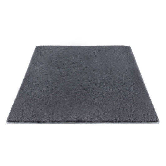 Artiss Floor Rug 200x290cm Shaggy Grey Plush Area Carpet