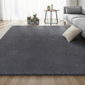 Artiss Floor Rug 200x290cm Shaggy Grey Plush Area Carpet