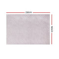 Artiss Area Rug 160x230cm Washable Microfiber Carpet Mat Ripple