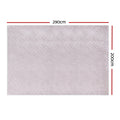 Artiss Rug 200x290cm Washable Microfiber Ripple Large Carpet