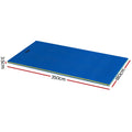 Weisshorn Floating Water Mat 3.5x1.8m Blue Foam Pool Platform