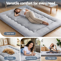 Giselle Bedding 10cm Japanese Floor Mattress Foldable Futon Mattress Washable Cover Straps