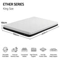 Giselle 18cm King Memory Foam Mattress Dual Feel Reversible Charcoal Foam