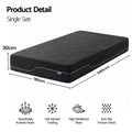 Giselle Single Cooling Memory Foam Mattress Medium Firm with Gel Comfort 30cm