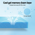 Giselle Cool Gel Memory Foam Mattress 7-Zone KING SINGLE 15cm