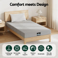 Giselle 7-Zone Cool Gel Memory Foam Mattress Single 15cm Charcoal