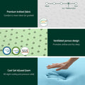 Giselle Memory Foam Mattress 20cm Green Tea King Single