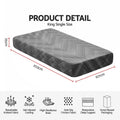 Giselle 25cm King Single Memory Foam Mattress Gel Infused Foam Removable Cover