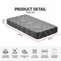 Giselle 25cm Single Memory Foam Mattress Gel Infused Foam Removable Cover