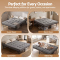 Giselle Double Folding Bed with Mattress Metal Frame Guest Bed 15cm Foam Foldable
