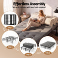 Giselle Double Folding Bed with Mattress Metal Frame Guest Bed 15cm Foam Foldable