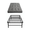 Giselle Single Folding Bed with Mattress Metal Frame Guest Bed 15cm Foam Foldable
