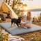 Giselle Folding Mattress Double 5cm Foldable Camping Travel Roll-Up Sleeping Mat