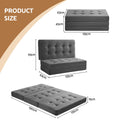 Giselle DOUBLE Folding Mattress 15cm Foldable Foam Portable Bed Camping Mat Grey