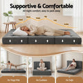 Giselle DOUBLE Folding Mattress 15cm Foldable Foam Portable Bed Camping Mat Grey