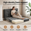 Giselle DOUBLE Folding Mattress 15cm Foldable Foam Portable Bed Camping Mat Grey