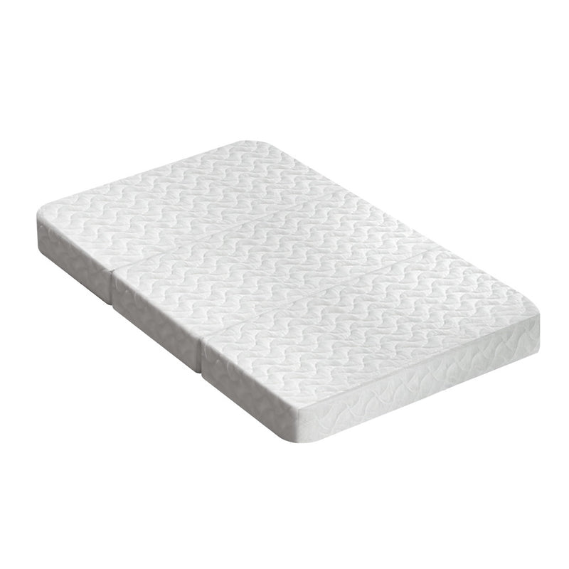 Giselle Foldable Foam Mattress Cot Bed White