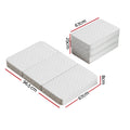 Giselle Foldable Foam Mattress Cot Bed White
