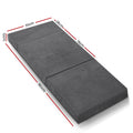 Giselle Foldable Foam Mattress Single Grey Folding Bed Mat